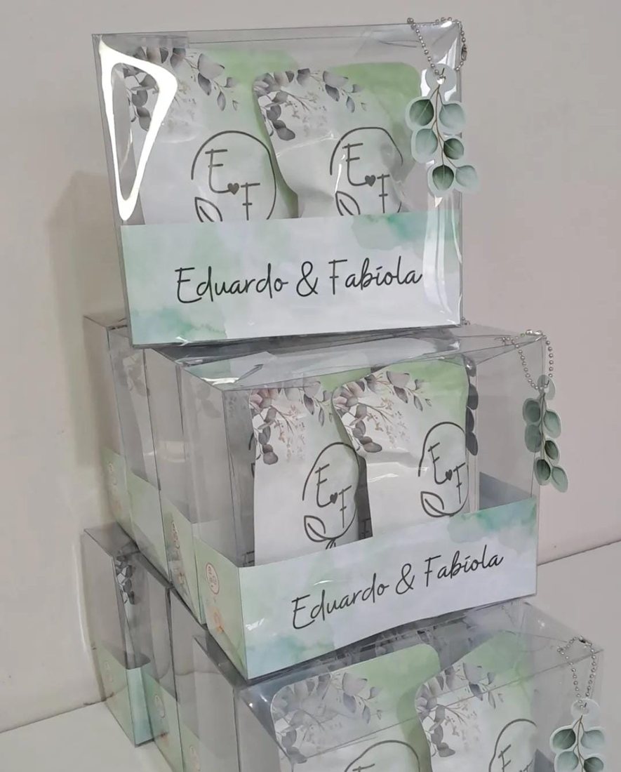 Caixas zip luxo personalizadas para casamento